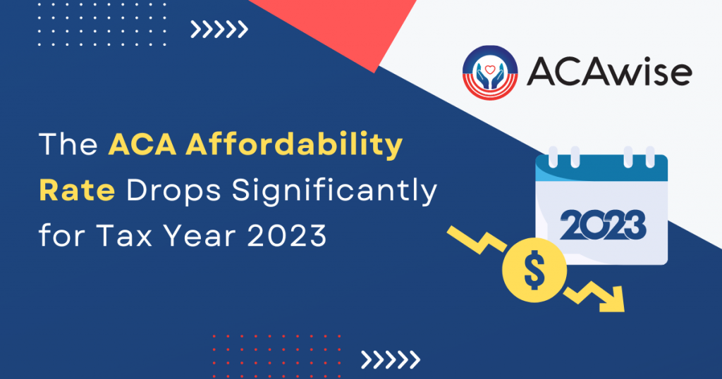 ACA Affordability Rate for 2023 Tax Year